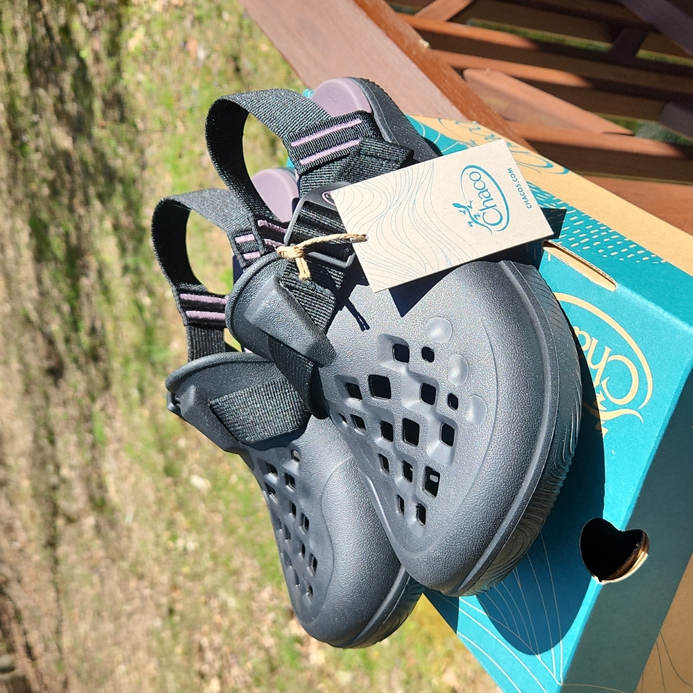 NIB Chaco Chillos Clogs Black Lightweight Comfort Shoe Men 7 Women 9